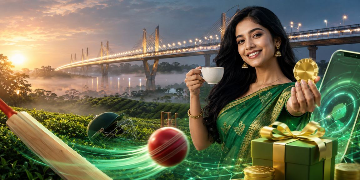 বরিশালে চা বাগানের পটভূমিতে ক্রিকেট বেটিং দৃশ্য